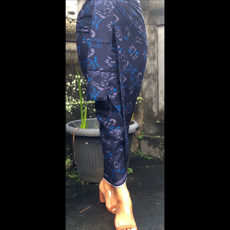 Kamen Katun motif endek set selendang bali/kamen bali murah