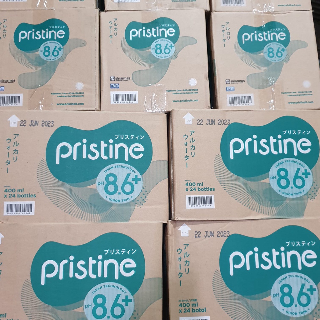 

PRISTINE Air Mineral pH 8.6+ 400 ml (24 Botol)