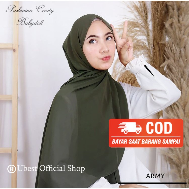 Pashmina Ceruty Babydoll Premium / Pashmina / Hijab Pashmina / Jilbab Pashmina / Pashmina ceruti
