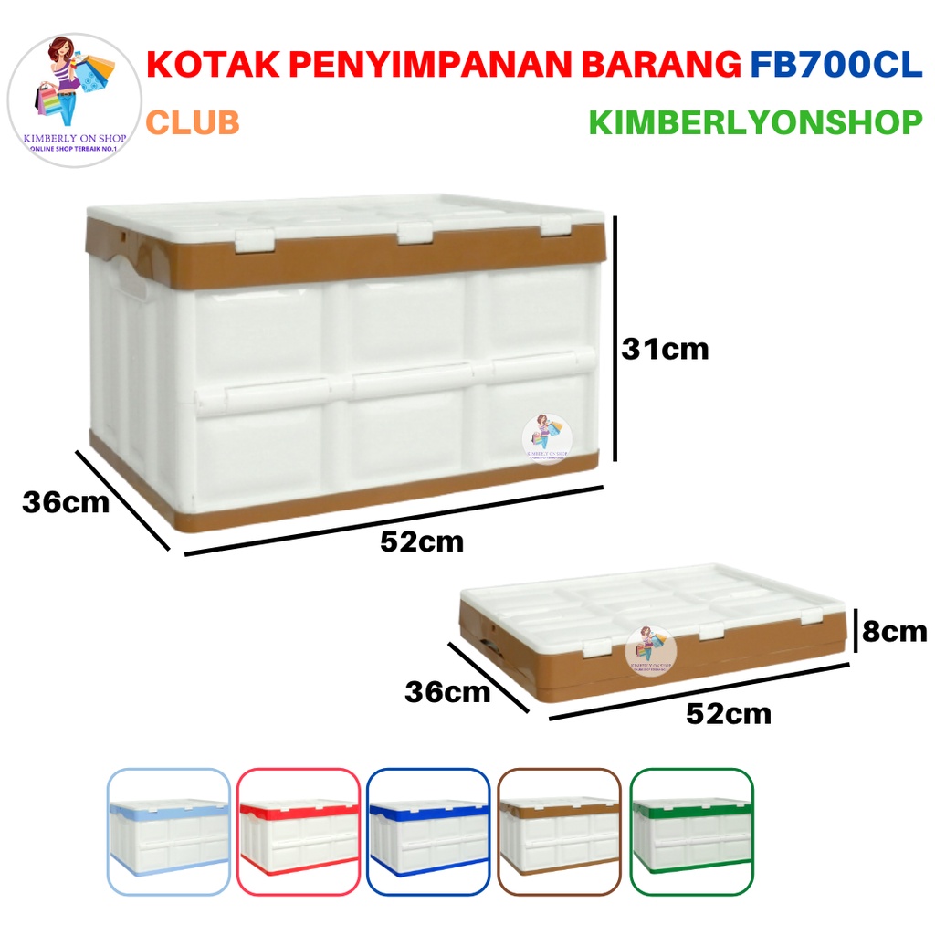 Folding Container Storage Box Tempat Penyimpanan Serbaguna FB700 Club