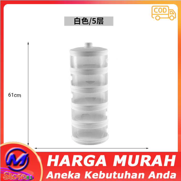 Rantang Susun Plastik Modern 5 Susun Food Storage A901