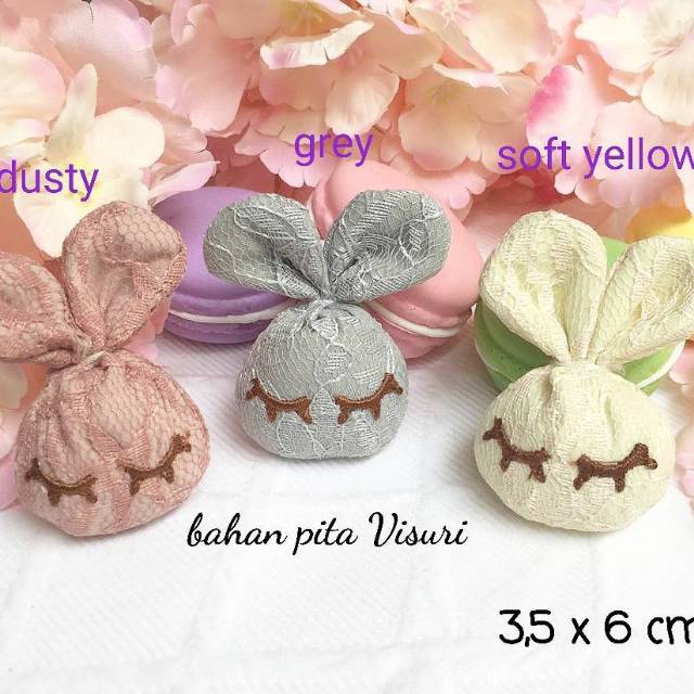 Aplikasi Sleeping Bunny Renda Dacron