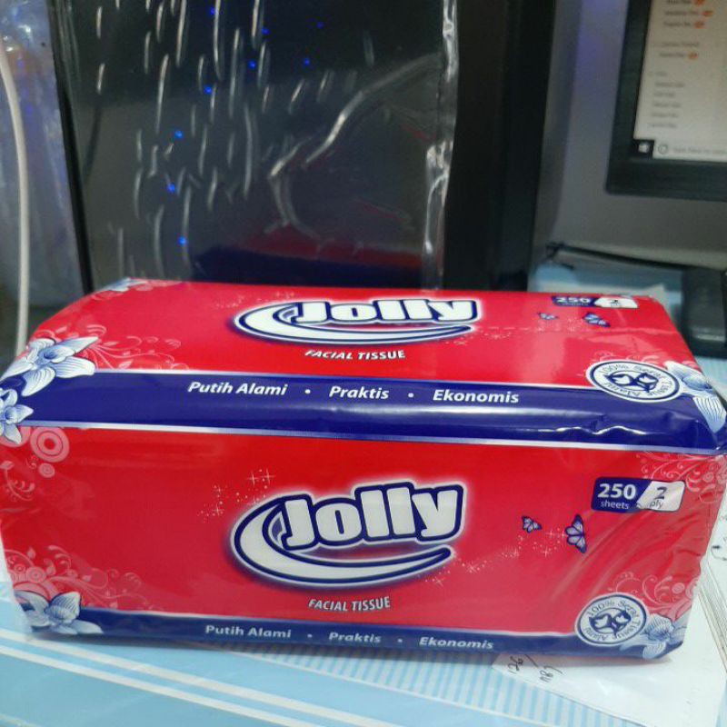 Tissue Jolly 250 sheet softpack tisu kering facial (no.152)