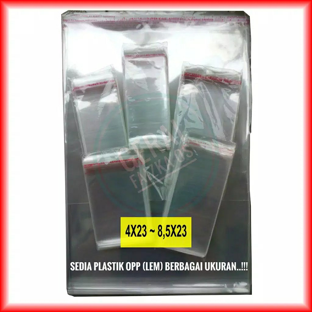 Plastik Opp Single Seal 4x23~8,5x23 | 33 Micron