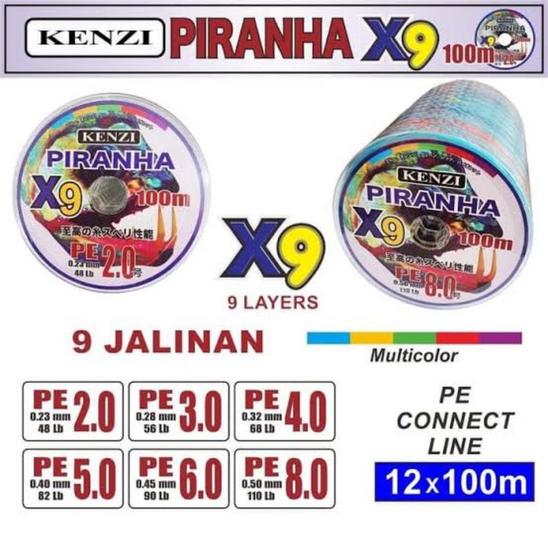 Senar PE Piranha X9