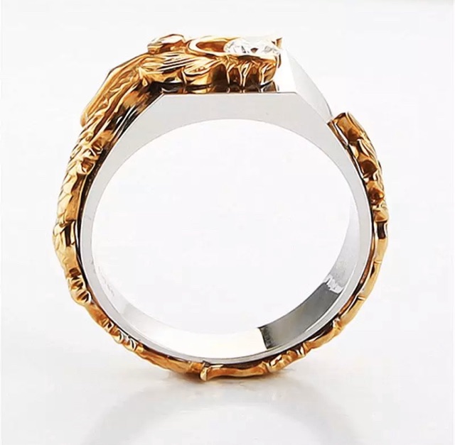 Cincin Pria Motif Naga Keren Mantul
