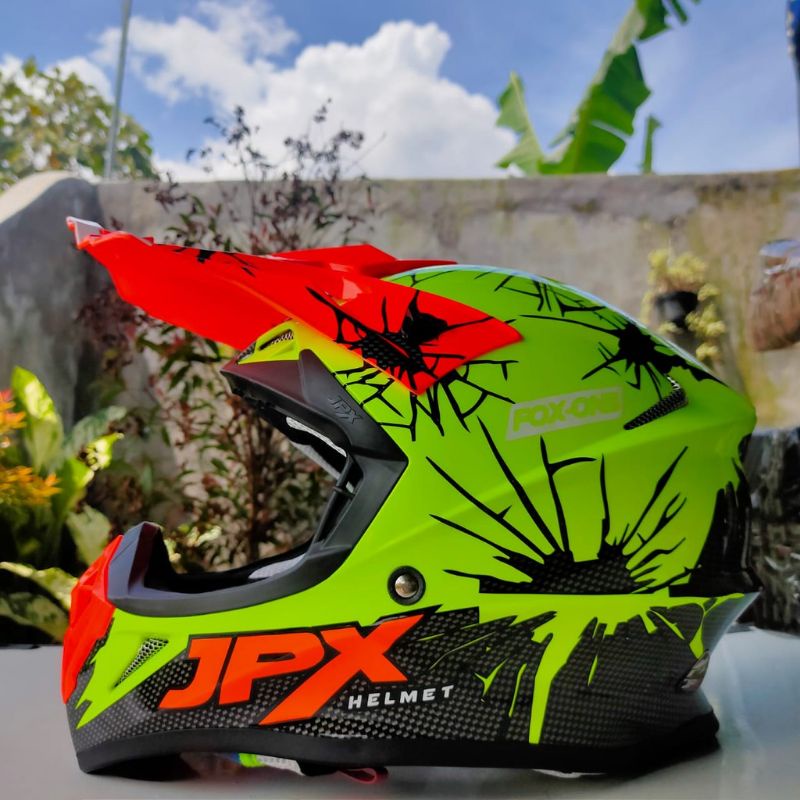 HELM JPX CROSS X34 YELLOW FLUO GLOSS HELM CROSS JPX STABILO GLOSS HELM TRAIL JPX