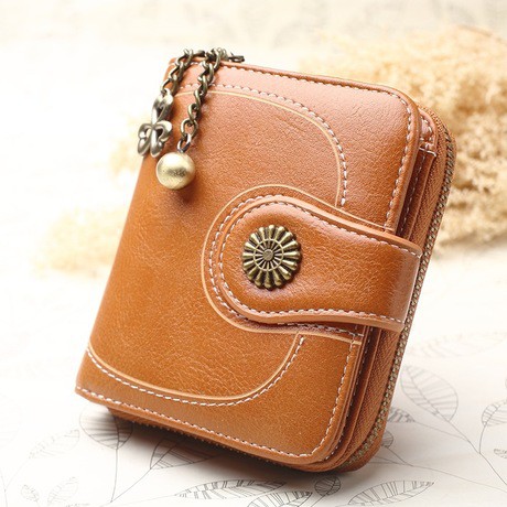 DOMPET WANITA LIPAT IMPORT KECIL MARE WA044B7 KULIT COKLAT PESTA PREMIUM MURAH FASHION KOREA ABG ORI