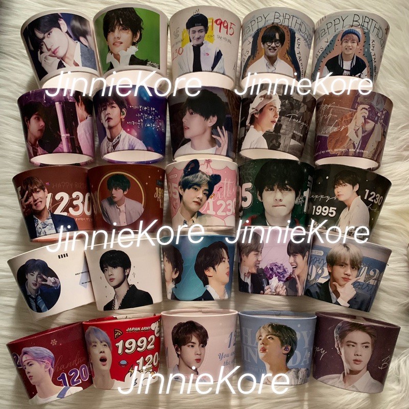 [BUNDLE SET] CUPHOLDER BTS BIRTHDAY ANNIVERSARY EVENT OFFICIAL MERCH FANSITE JIN V RM SUGA JHOPE JUN