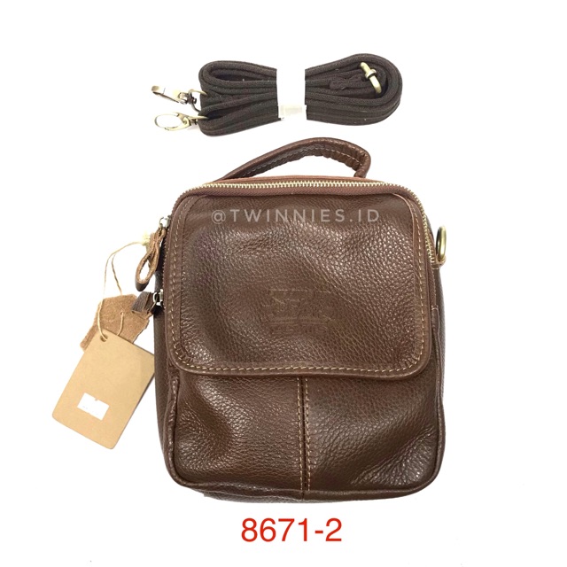 Tas RB KECIL selempang pria kulit import LEVIS  8671-2