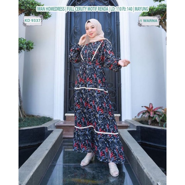 GAMIS DRESS POLOS MIDI CERUTY CERUTI PRINTING