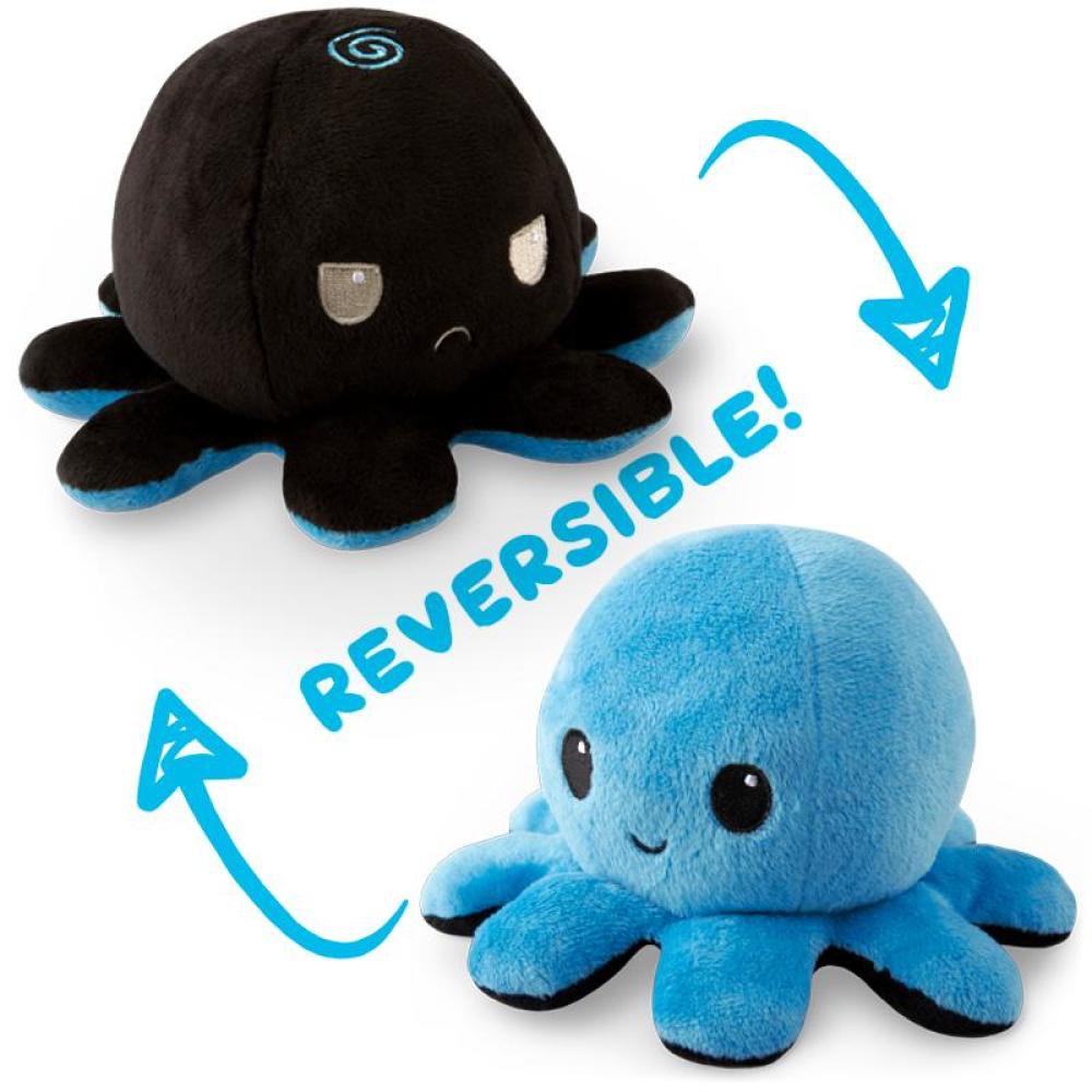 BONEKA OCTOPUS / BONEKA GURITA / REVERSIBLE OCTOPUS BLACK-BLUE