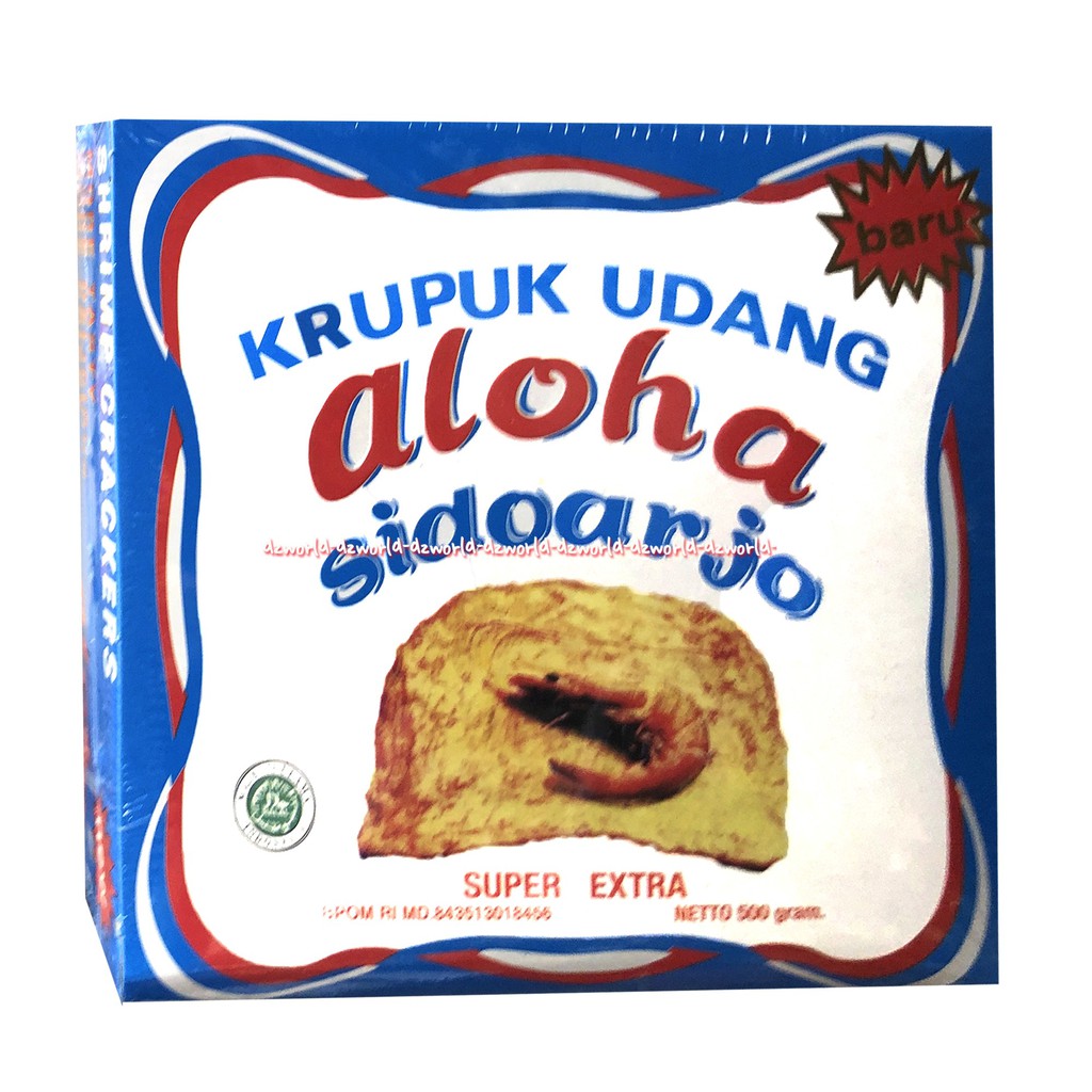 Krupuk Udang Aloha Sidoarjo Super Extra Kerupuk Udang Shirimp Crackers 500gr