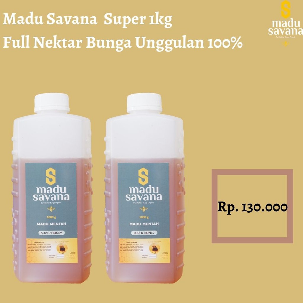 

Madu savana super honey murni - madu asli savana 1kg