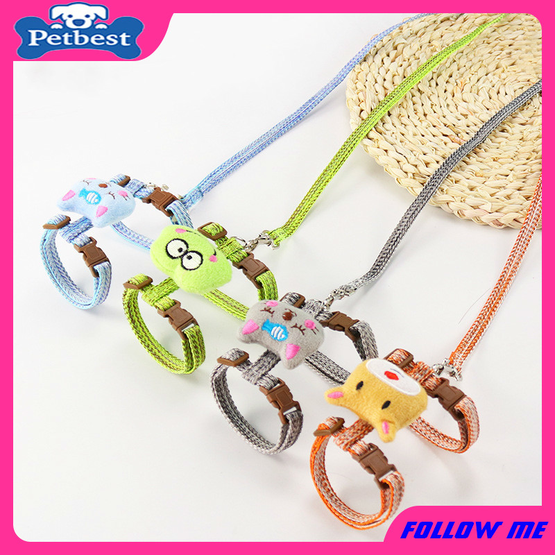 ★〓YUFeiPet〓★ Cat Leash Multicolor Dog Dog I-shaped Traction Rope  with Pet Dolls Dog Leash Cat Leash Cat Accessories Dog Accessories