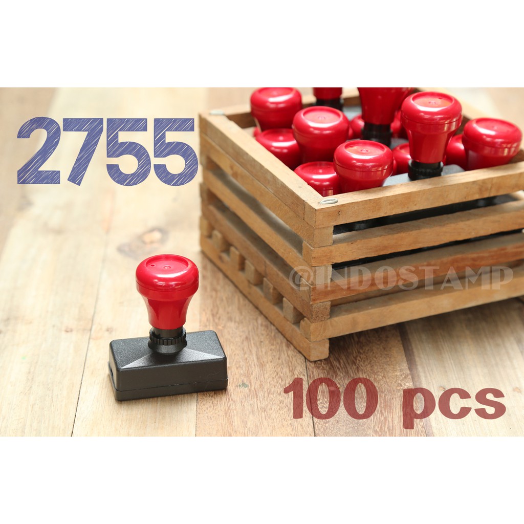 

gagang stempel 2755 100pcs flash stamp 27mm 55mm original indostamp murah