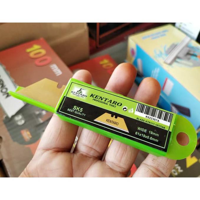 

Silahkan Order] Isi Refill Mata Pisau Cutter Lipat Heavy Duty Kentaro Super Tajam