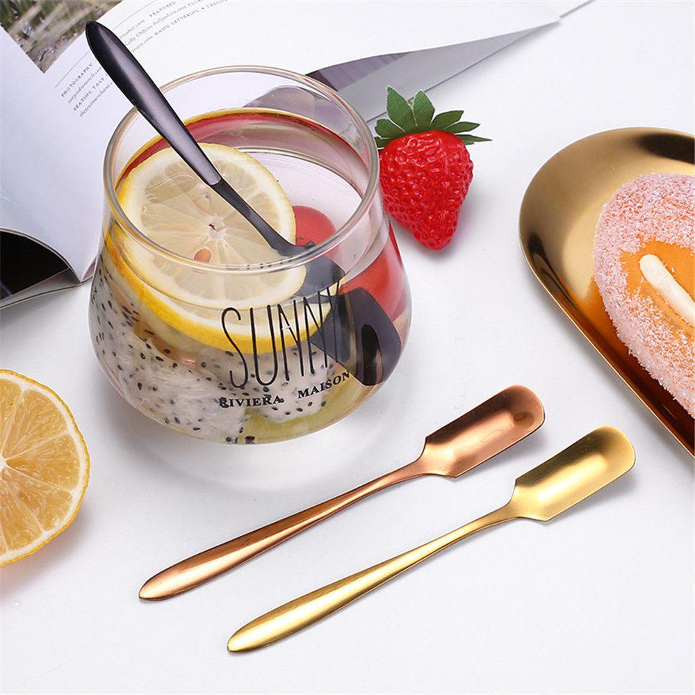 Chookyy Sendok Kopi Coffeeware Creative Square Dessert Spoon