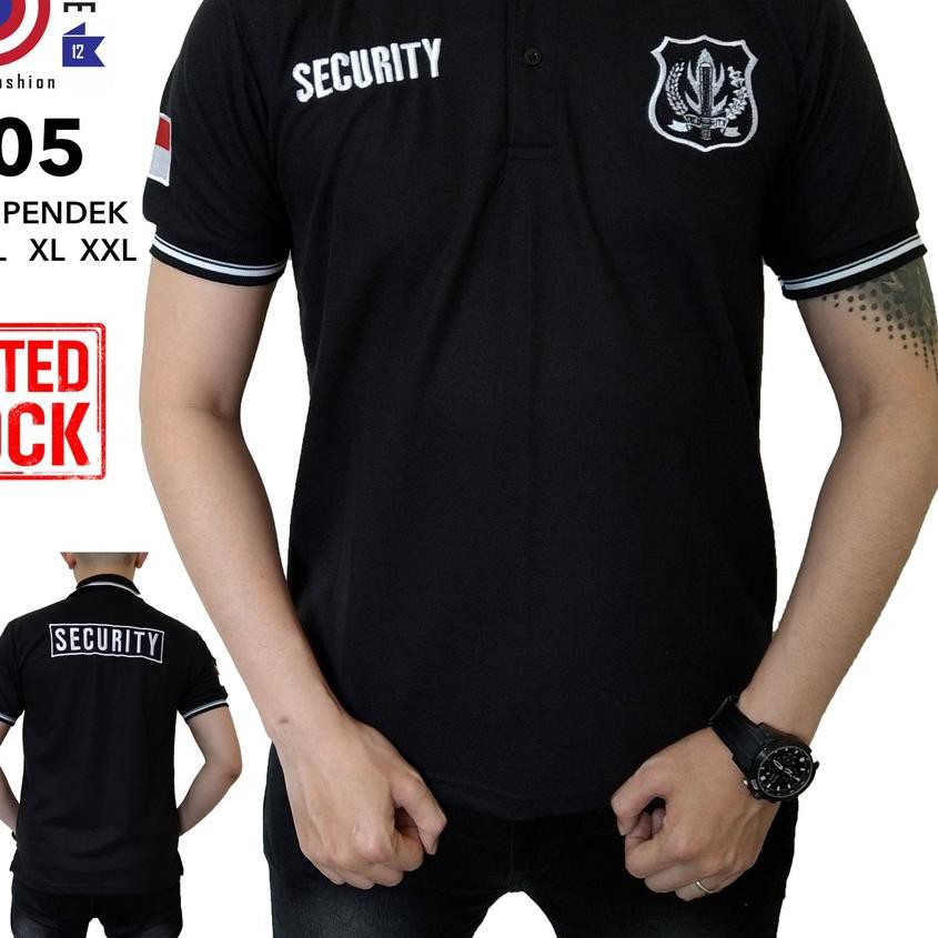 ➬ KAOS SECURITY LENGAN PANJANG , BAJU SECURITY / SATPAM , KAOS POLO PRIA ➴