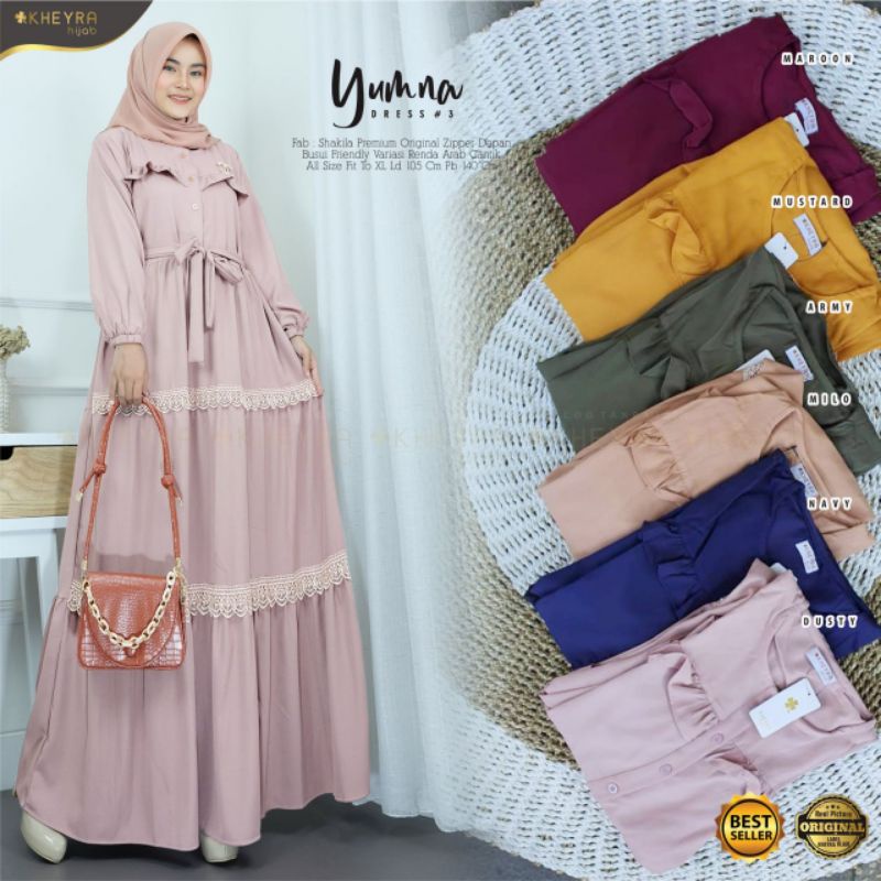 yumna dress syakila by kheyra
