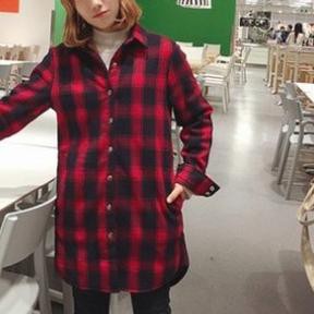 ❉ Kemeja Wanita Polos KEKINIAN Lengan Panjang Cewek ABG Big SIZE Tunik J3Q2 Longgar Baju Kerja Flane