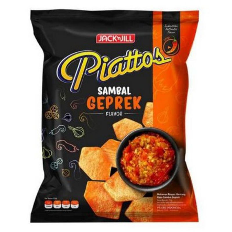 

JACK N JILL PIATTOS SN SAMBAL GEPREK 78G RAMAYANA CENGKARENG