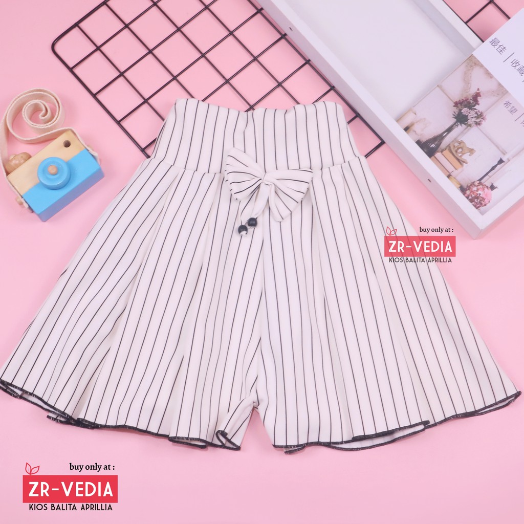 Rok Celana Motif Uk 4-5 Tahun / Rok Celana Bawahan Anak Perempuan Murah Motif Batik Salur Bunga Adem