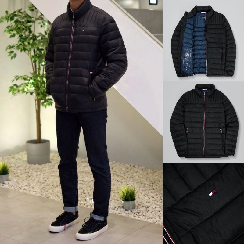 jaket Tommy Hilfiger duck down bulu angsa puffer winter musim dingin quilted