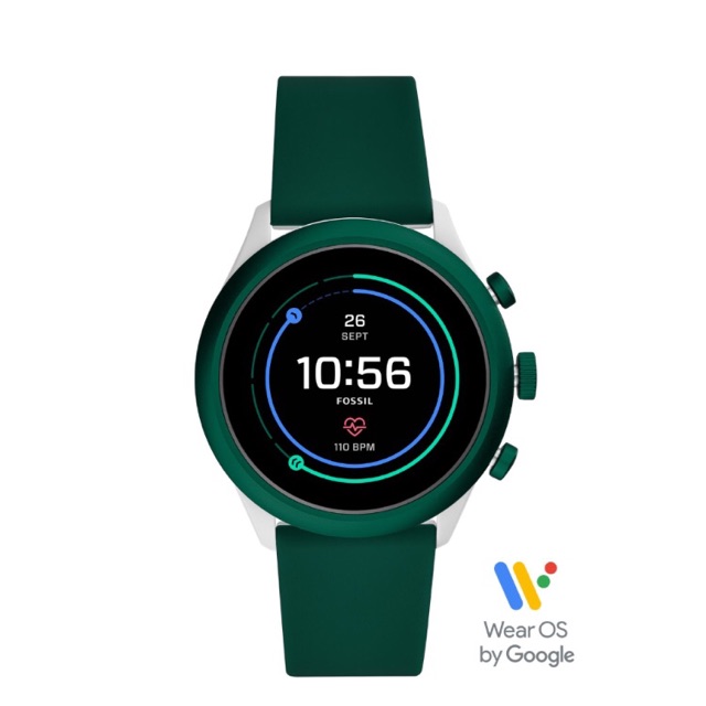 smartwatch sport green silicone FTW4035