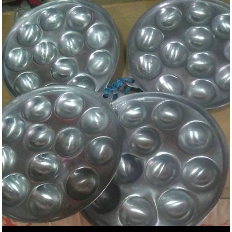 CETAKAN TELUR /CETAKAN TAKOYAKI / LUBANG 12 KECIL ALUMINIUM