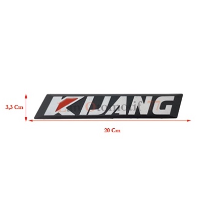 Emblem Logo Mobil Tulisan Kijang Super Grand Putih Samping