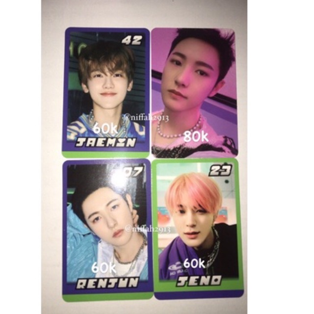 Photocard tranding card Glitch mode Nct dream