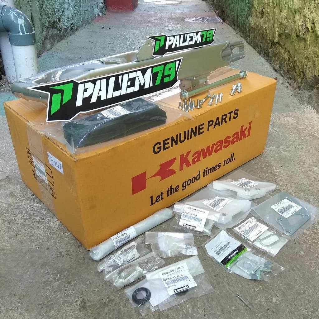 Swingarm Ori KLX 140 Komplit - Swing Arm Original KLX140 Lengkap