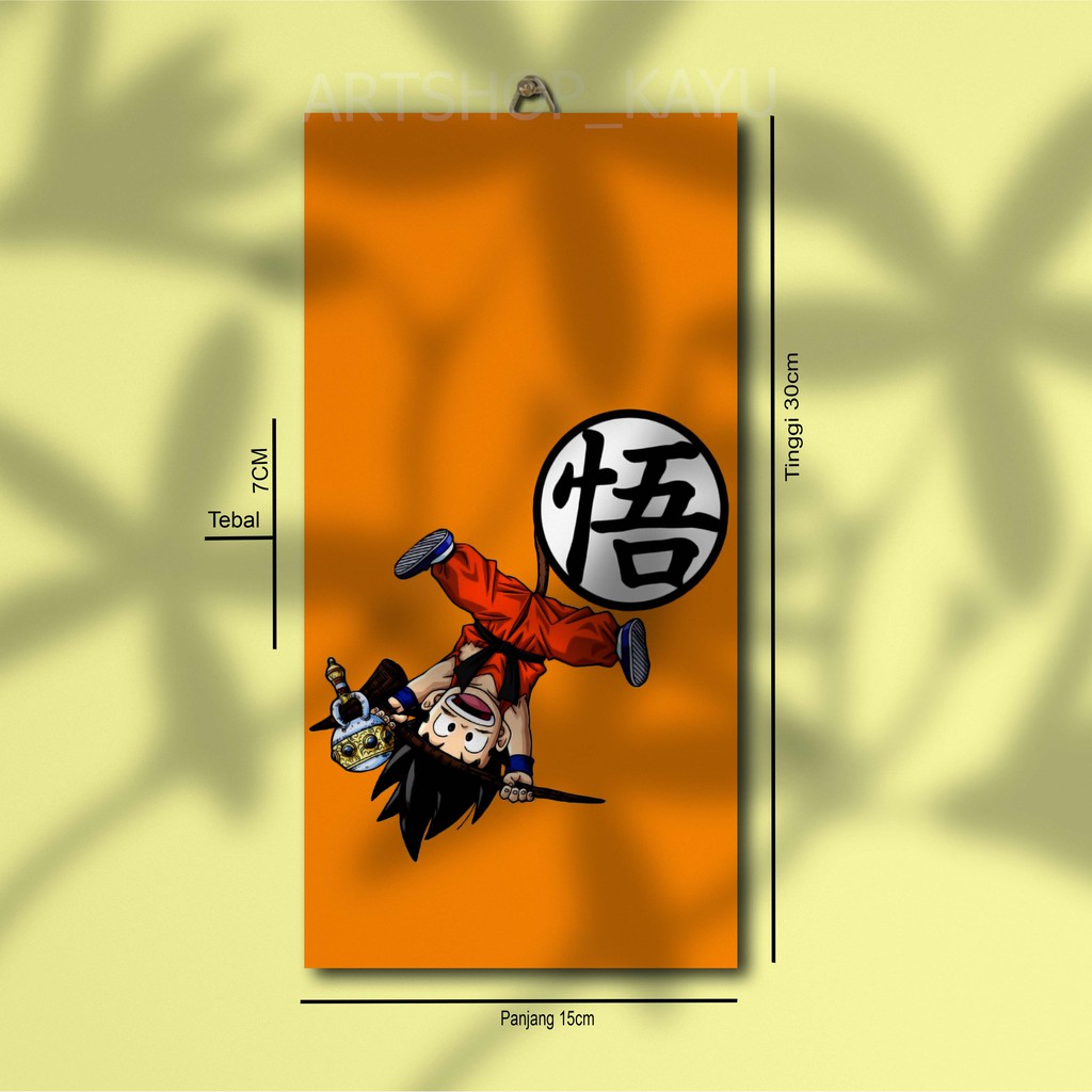 Hiasan dinding DRAGON BALL Hiasan Kamar Poster Kayu Pajangan Rumah/ dekorasi dinding / Walldecor