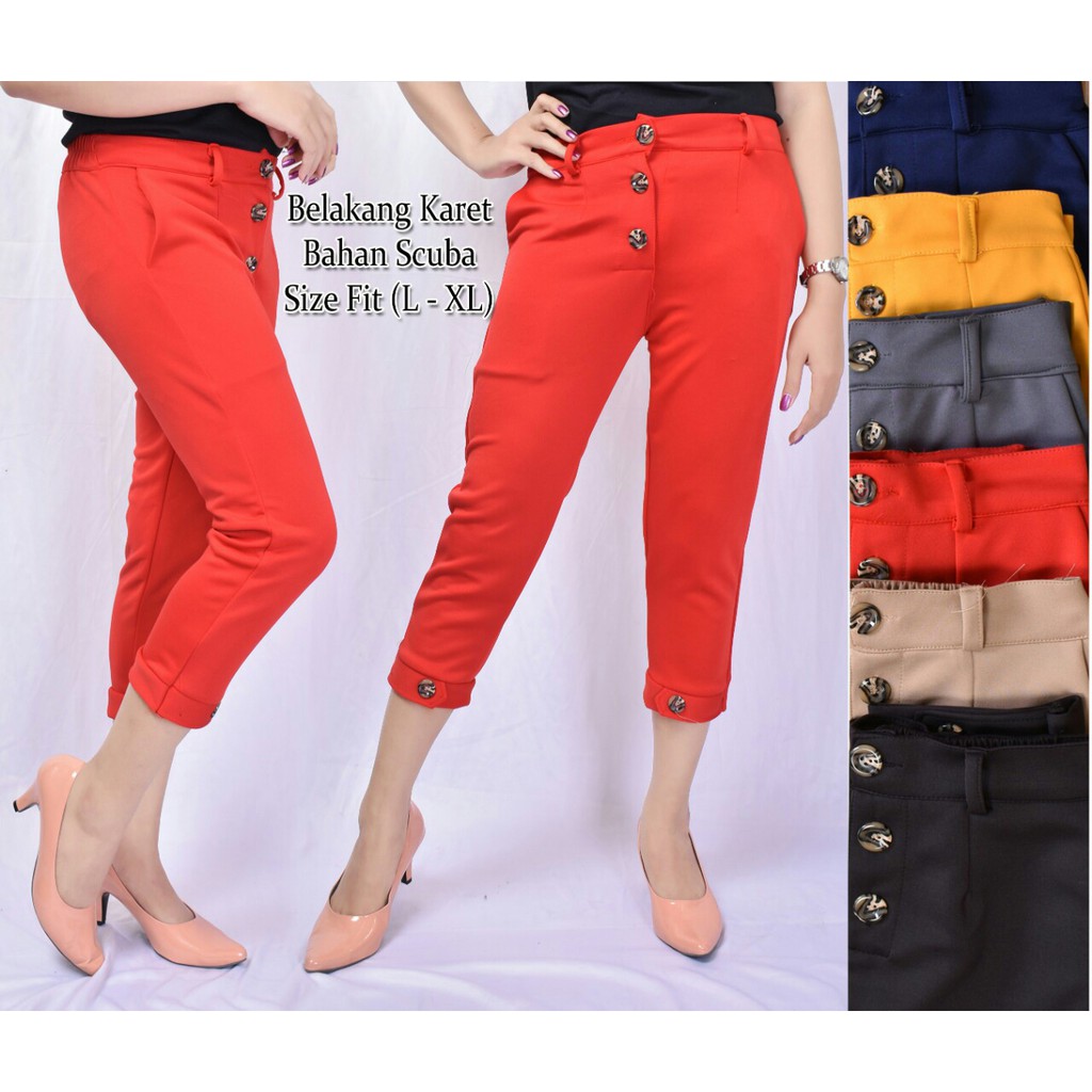fashion import Five button pants 1306 6warna realpict