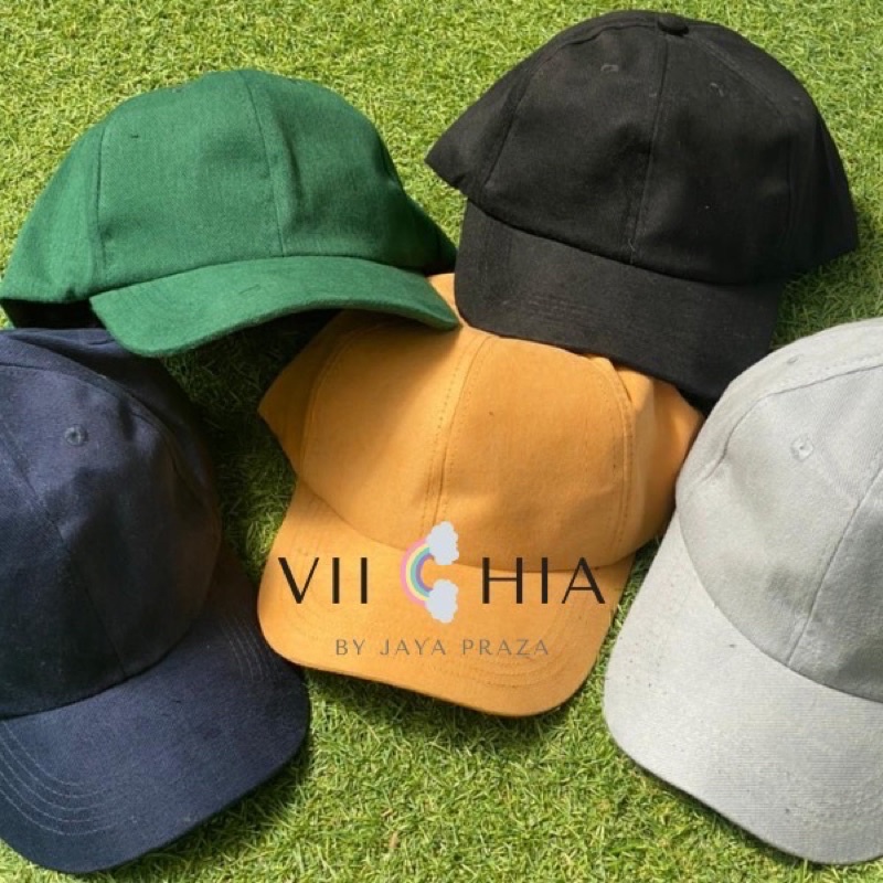 Polo Cap Polos Bahan Rapel Premium-Real Pict-Topi Base Ball Korea