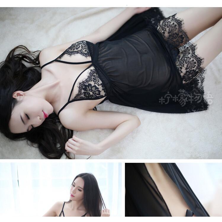 Dress Lingery Renda /Lingerie Sexy Wanita 8013-1