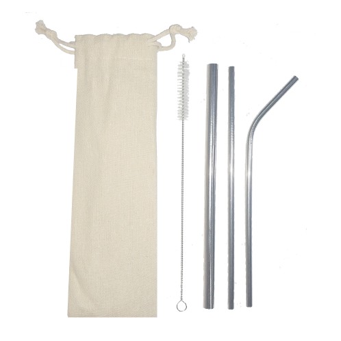 Pouch for Stainless Metal Straw blacu, Pouch Kantong Sedotan Stainless Steel minim 5 pcs