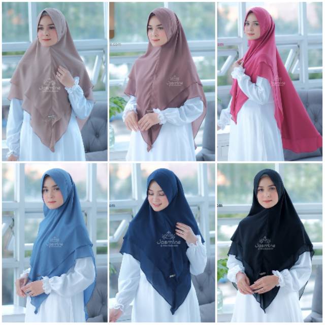 KHIMAR SAFWA CERRUTY ARMANY by JASMINE - Khimar jasmine khimar instan jilbab instan