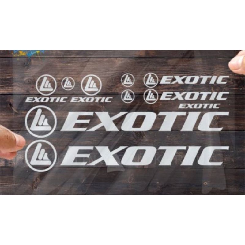 Sticker Sepeda Exotic 1 Paket