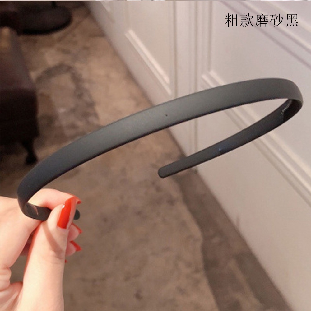 【COD Tangding】Black Series Frosted Acrylic Plastic Headband Korean Hairband Fashion Hair Accessories