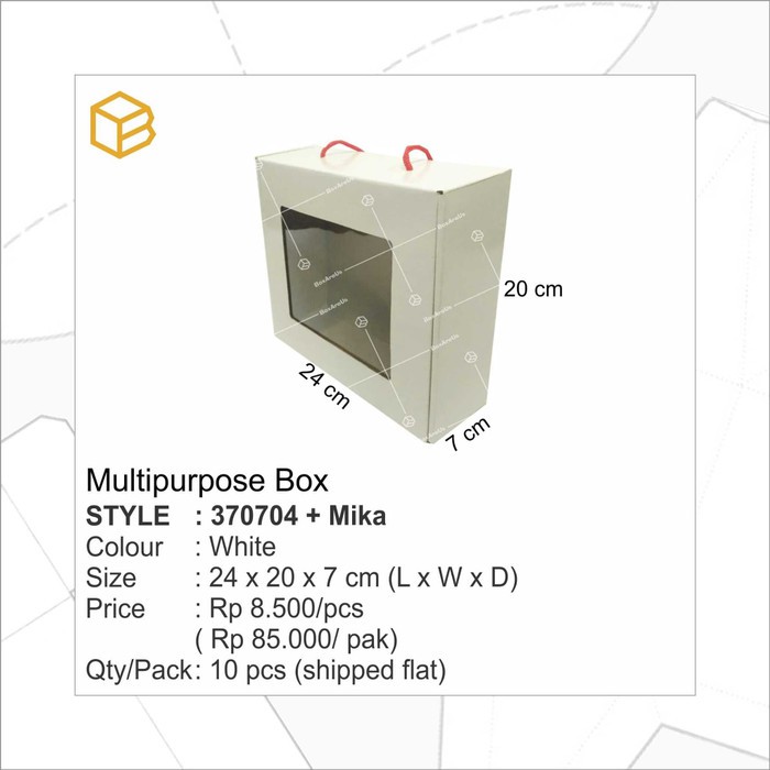 

Langsung Order 370704 Mika | Multipurpose box, Packaging, Dus, Kotak - Tali Hitam Murah