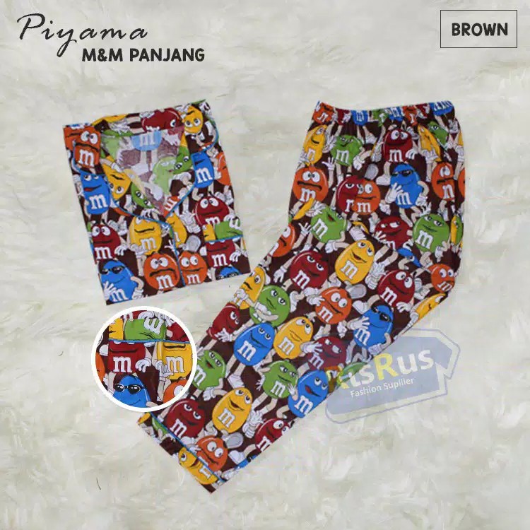 Promo Random  Baju Tidur Piyama Wanita Dewasa Stelan Lengan Pendek Celana Panjang Motif Karakter