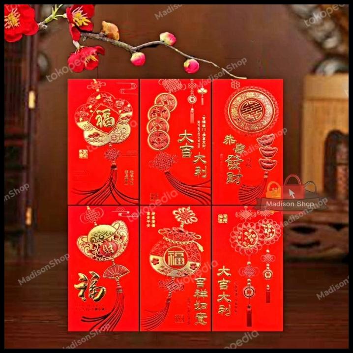 

Angpao Panjang Fu 2022 Angpau Imlek Ful Hoki Ampao Merah Murah