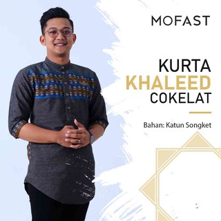  BAJU  KOKO  KURTA PRIA  DEWASA KHALEED MODERN TERBARU  