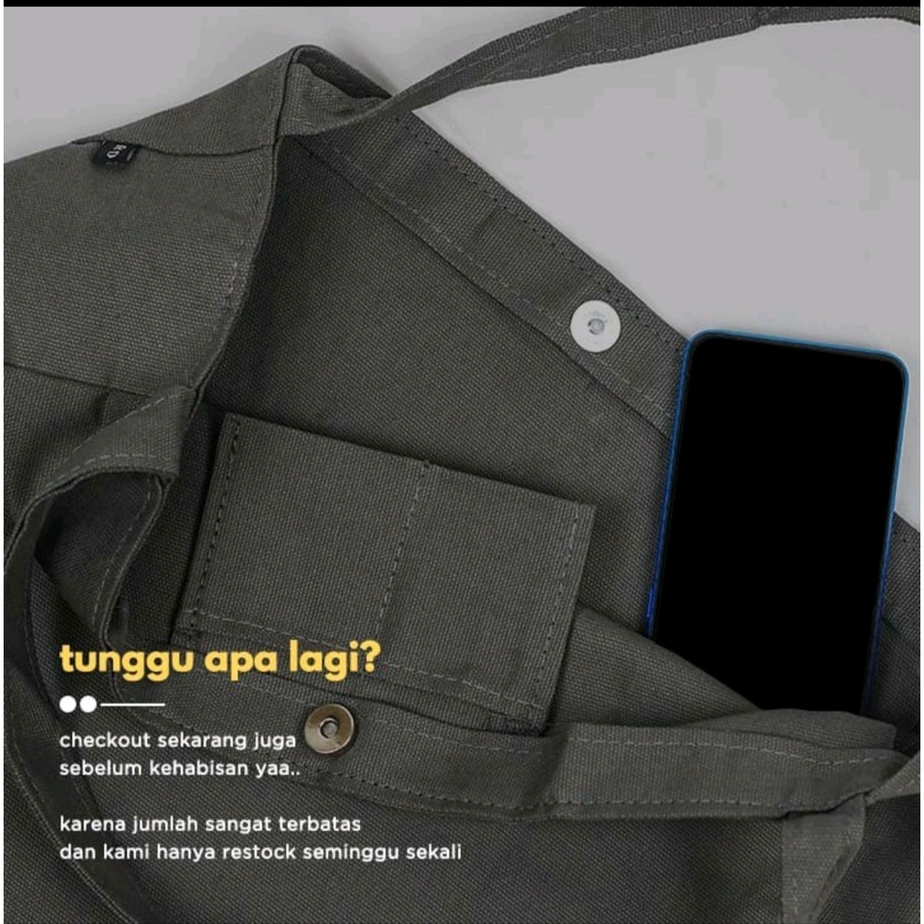 EQ PROMO!!NUDIE BAG/TOTEBAG CANVAS BESAR POLOS SUEDING TEBAL LEMBUT MODEL TAS BAGGY BISA COD