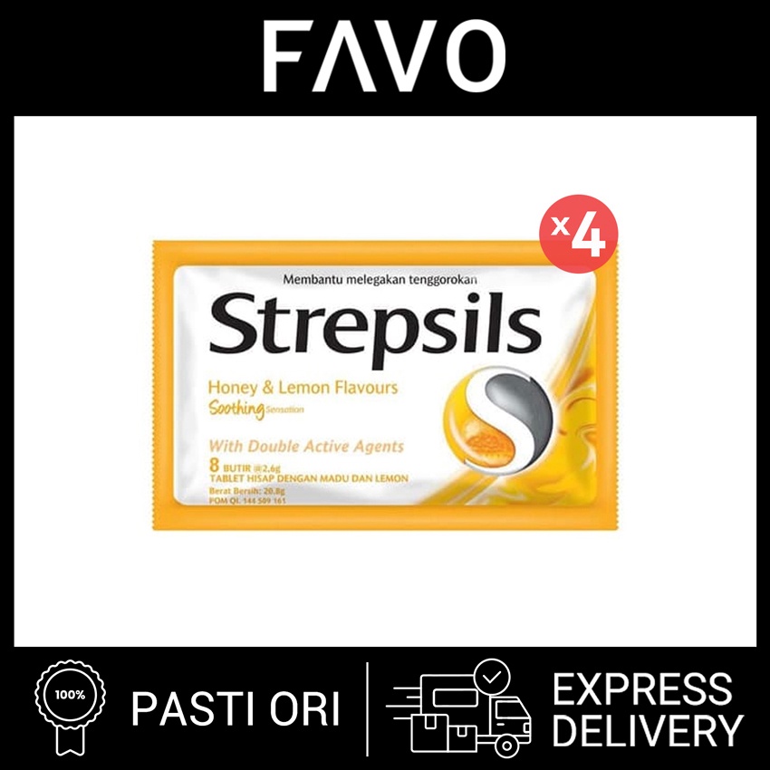 

Permen Strepsils Pelega Tenggorokan Honey & Lemon 8 Butir - 4 Pcs