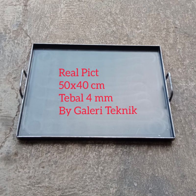 WAJAN BURGER, WAJAN KEBAB, WAJAN ROTI BAKAR 50X40 CM, WAJAN KOTAK 40X50 CM TEBAL 4 MM