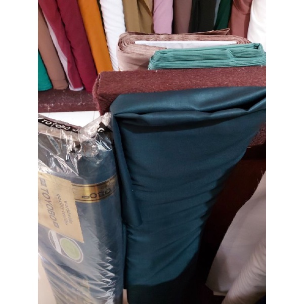 KAIN KATUN TOYOBO ROYAL MIX PER 0.5 METER-TYB  -HIJAU BOTOL