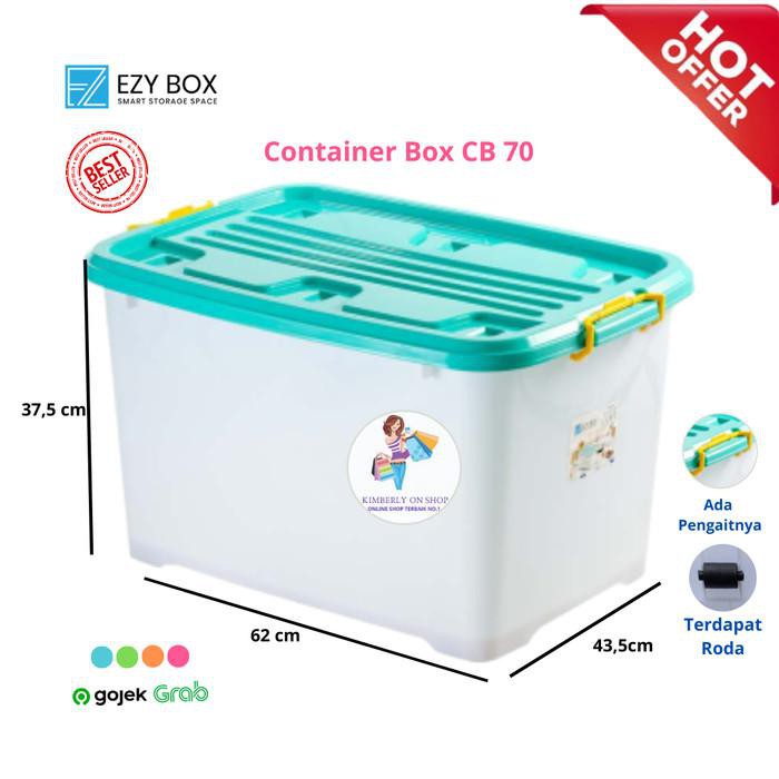 EZY Container Box 70 Liter - Biru Muda
